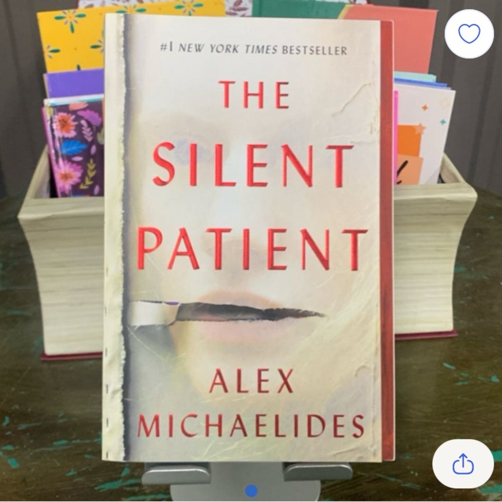 The Silent Patient by Alex Michaelides - Cream and Red Cover